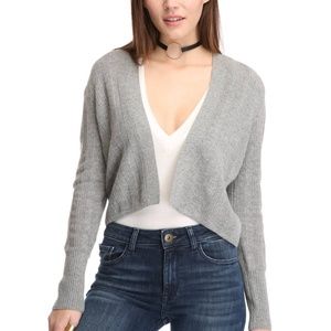Quinn size S short waisted soft cashmere cardigan